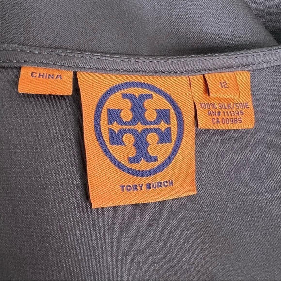 Tory Burch Silk Sleeveless Top with Tie Waist Size 12 - Picture 11 of 13